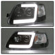 Black 1PC Light Bar Projector Headlights <br>97-03 Ford F-150 97-02 Ford Expedition