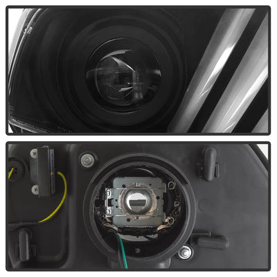 LED Sequential Turn Signals Black Light Bar Projector Headlights <br>10-12 Ford Mustang