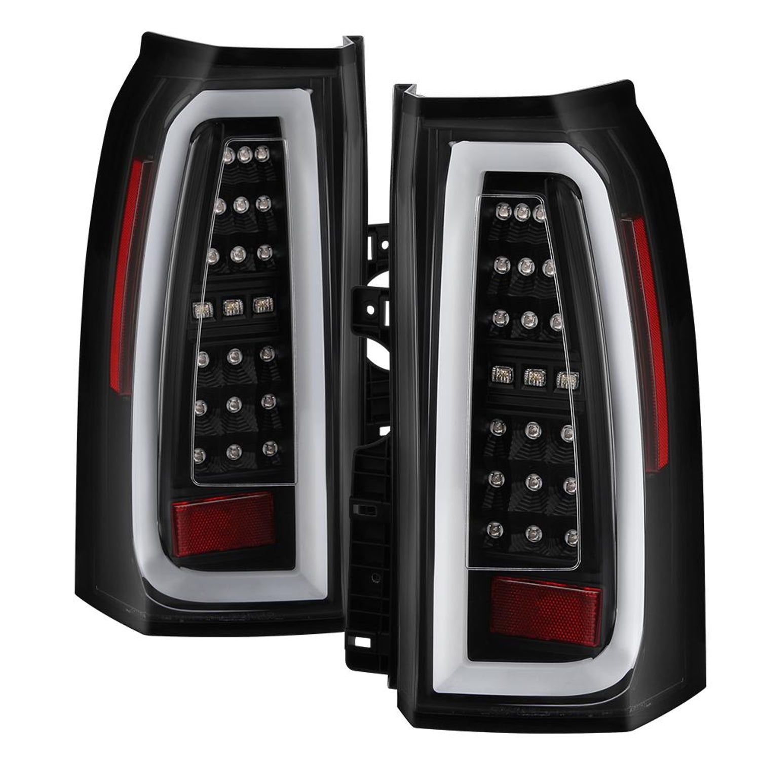 Black LED Tail Lights <br>15-19 Chevrolet Suburban Tahoe 16-19 Suburban 3500 HD