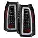Black LED Tail Lights <br>15-19 Chevrolet Suburban Tahoe 16-19 Suburban 3500 HD