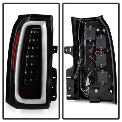 Black LED Tail Lights <br>15-19 Chevrolet Suburban Tahoe 16-19 Suburban 3500 HD