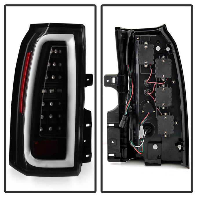 Black LED Tail Lights <br>15-19 Chevrolet Suburban Tahoe 16-19 Suburban 3500 HD