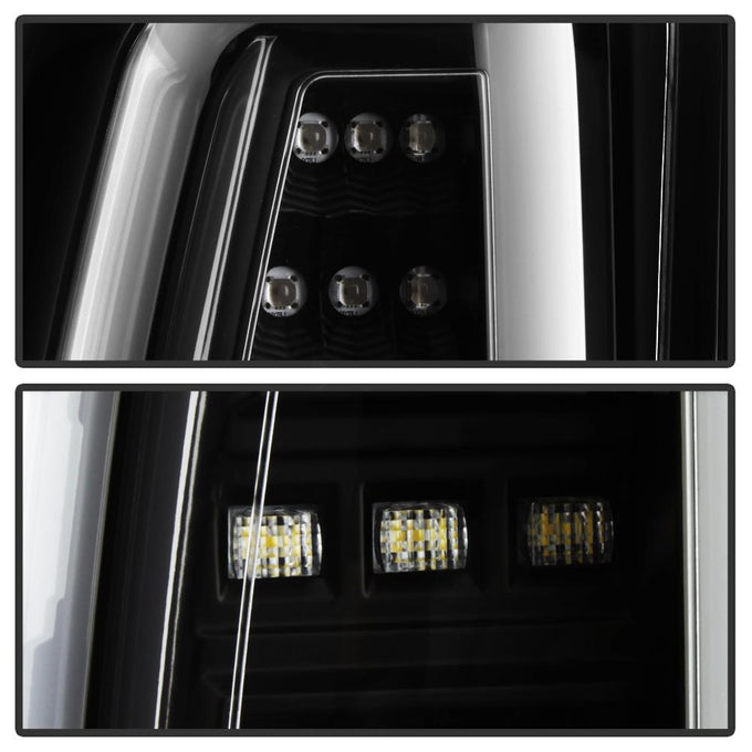 Black LED Tail Lights <br>15-19 Chevrolet Suburban Tahoe 16-19 Suburban 3500 HD