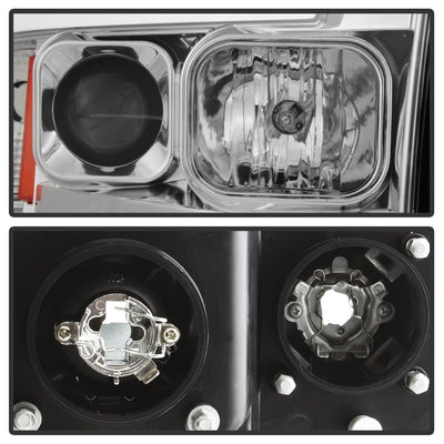 Version 2 Chrome Light Bar DRL Projector Headlights <br>02-05 Dodge Ram 1500 03-05 Dodge Ram 3500 Ram 2500