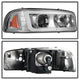 Version 2 Chrome Light Bar DRL Projector Headlights <br>99-06 GMC Sierra 1500-3500, Yukon, 2007 Classic