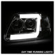 Version 2 Chrome Light Bar DRL Projector Headlights <br>97-03 Ford F-150 97-02 Ford Expedition