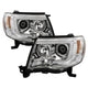 Version 2 Chrome Light Bar DRL Projector Headlights <br>05-11 Toyota Tacoma