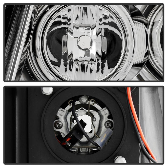 Version 2 Chrome Light Bar DRL Projector Headlights <br>05-11 Toyota Tacoma
