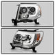 Version 2 Chrome Light Bar DRL Projector Headlights <br>05-11 Toyota Tacoma