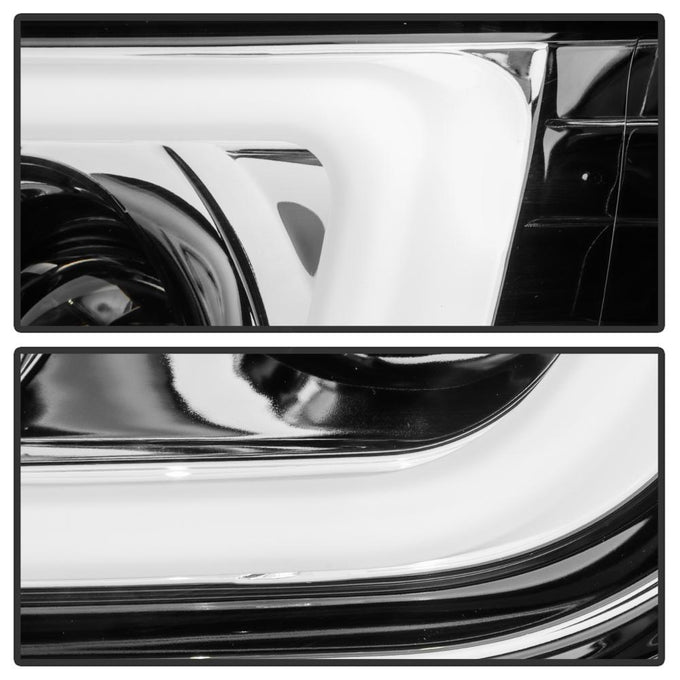 Version 2 Chrome Light Bar DRL Projector Headlights <br>05-11 Toyota Tacoma