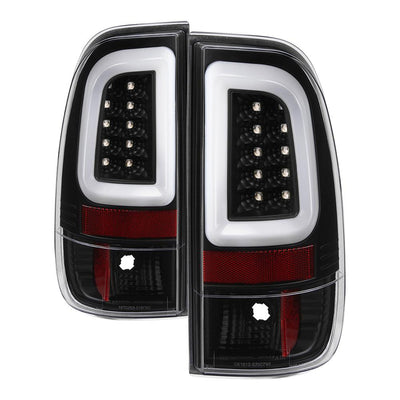 Version 3 Black Light Bar LED Tail Lights <br>08-16 Ford F250-F450 Super duty