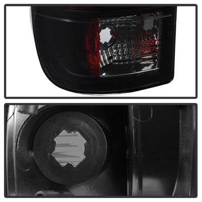Version 3 Black Smoke Light Bar LED Tail Lights <br>08-16 Ford F250-F450 Super duty