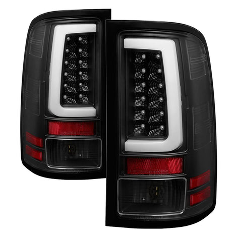Version 2 Black LED Tail Lights <br>07-13 GMC Sierra 1500 07-14 GMC Sierra 2500 HD Sierra 3500 HD