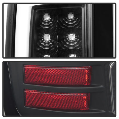 Version 2 Black LED Tail Lights <br>07-13 GMC Sierra 1500 07-14 GMC Sierra 2500 HD Sierra 3500 HD