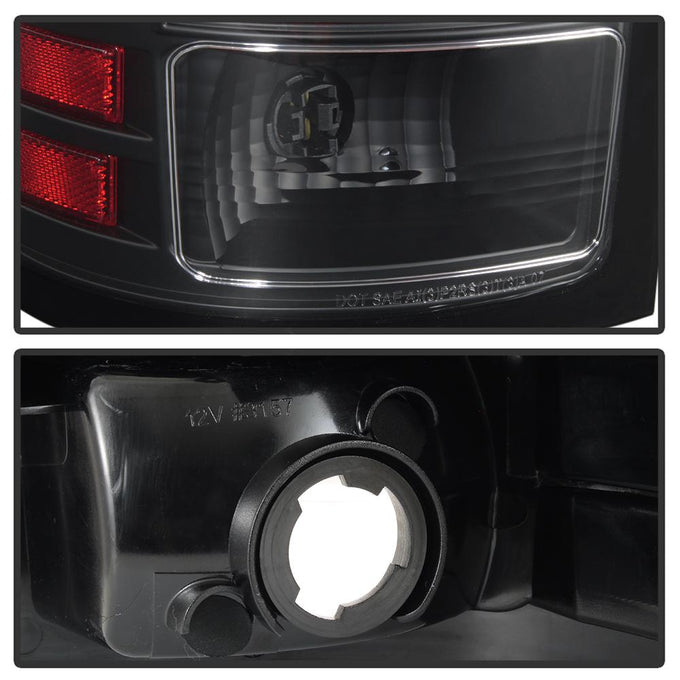 Version 2 Black LED Tail Lights <br>07-13 GMC Sierra 1500 07-14 GMC Sierra 2500 HD Sierra 3500 HD