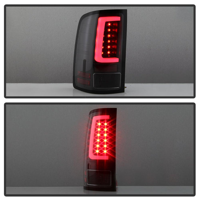 Version 2 Black LED Tail Lights <br>07-13 GMC Sierra 1500 07-14 GMC Sierra 2500 HD Sierra 3500 HD