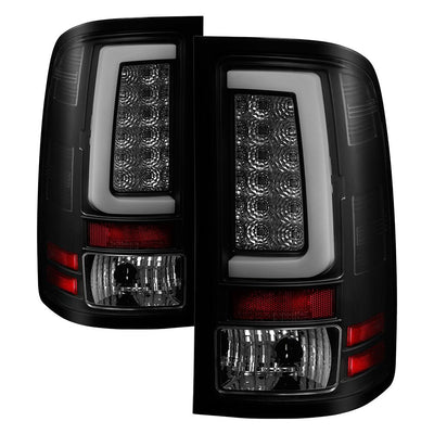 Version 2 Black Smoke LED Tail Lights <br>07-13 GMC Sierra 1500 07-14 Sierra 2500 HD Sierra 3500 HD
