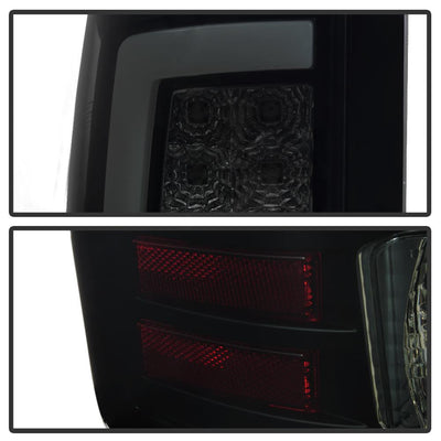 Version 2 Black Smoke LED Tail Lights <br>07-13 GMC Sierra 1500 07-14 Sierra 2500 HD Sierra 3500 HD