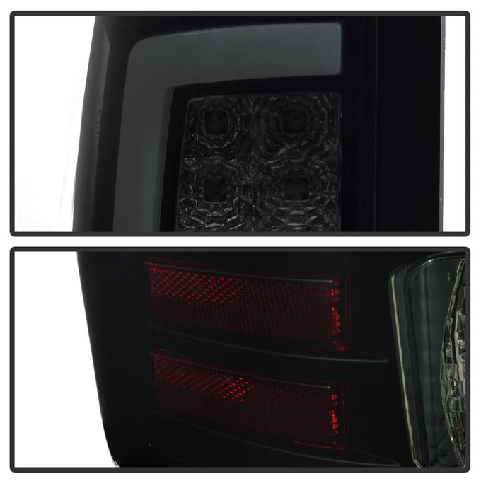 Version 2 Black Smoke LED Tail Lights <br>07-13 GMC Sierra 1500 07-14 Sierra 2500 HD Sierra 3500 HD
