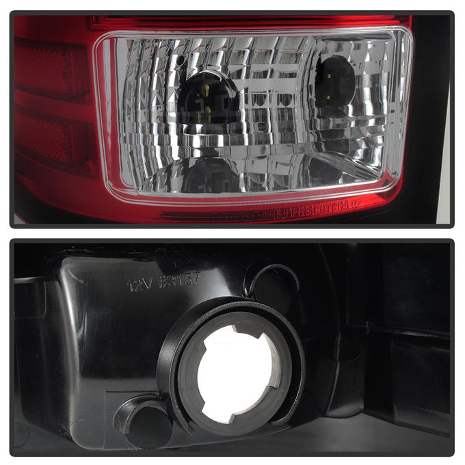 Version 2 Red Clear LED Tail Lights <br>07-13 GMC Sierra 1500 07-14 Sierra 2500 HD Sierra 3500 HD