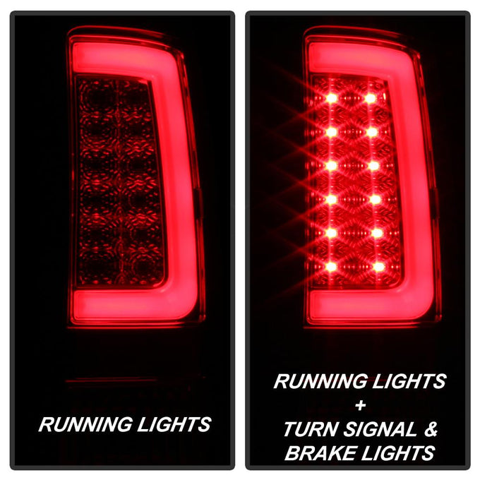 Version 2 Red Clear LED Tail Lights <br>07-13 GMC Sierra 1500 07-14 Sierra 2500 HD Sierra 3500 HD