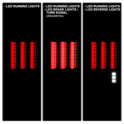 Version 2 Black Smoke LED Tail Lights <br>07-17 Jeep Wrangler 18 Jeep Wrangler JK