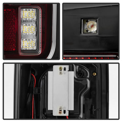 Version 2 Red Clear LED Tail Lights <br>07-17 Jeep Wrangler 18 Jeep Wrangler JK