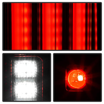 Version 2 Red Clear LED Tail Lights <br>07-17 Jeep Wrangler 18 Jeep Wrangler JK