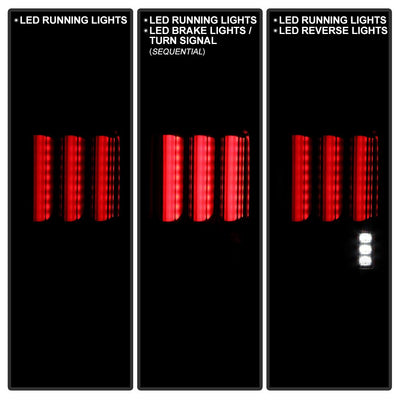 Version 2 Red Clear LED Tail Lights <br>07-17 Jeep Wrangler 18 Jeep Wrangler JK