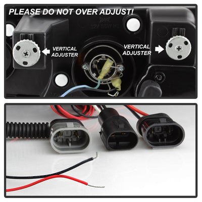 LED Halo Black Smoke Amber Reflector Projector Headlights 1PC <br>99-01 BMW 3-Series