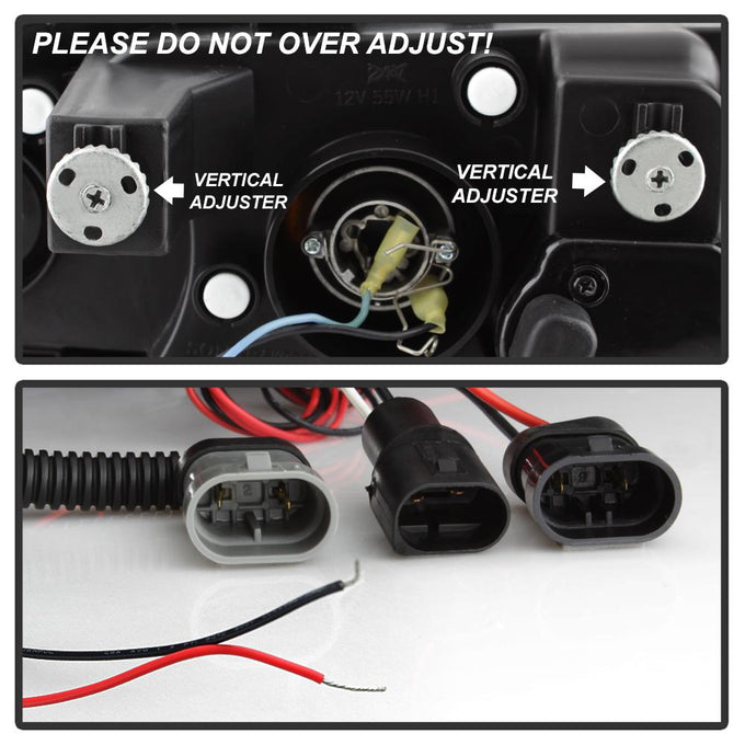 LED Halo Black Smoke Amber Reflector Projector Headlights 1PC <br>99-01 BMW 3-Series