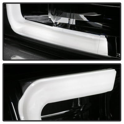 Version 2 Chrome Light Bar DRL Projector Headlights <br>09-18 Ram 1500 2500 3500