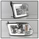 Version 2 Chrome Light Bar DRL Projector Headlights <br>09-18 Ram 1500 2500 3500