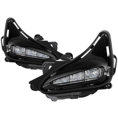 Clear OEM LED Fog Lights w/Switch <br>17-19 Toyota Corolla