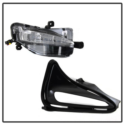 Clear OEM LED Fog Lights w/Switch <br>17-19 Toyota Corolla