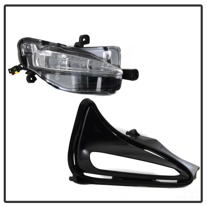 Clear OEM LED Fog Lights w/Switch <br>17-19 Toyota Corolla