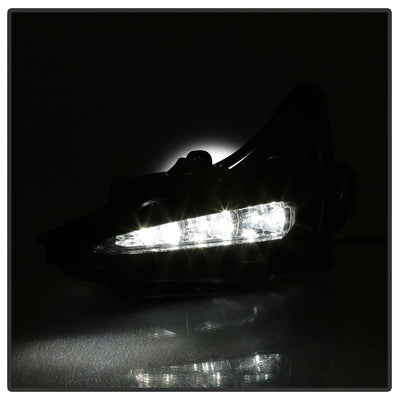 Clear OEM LED Fog Lights w/Switch <br>17-19 Toyota Corolla