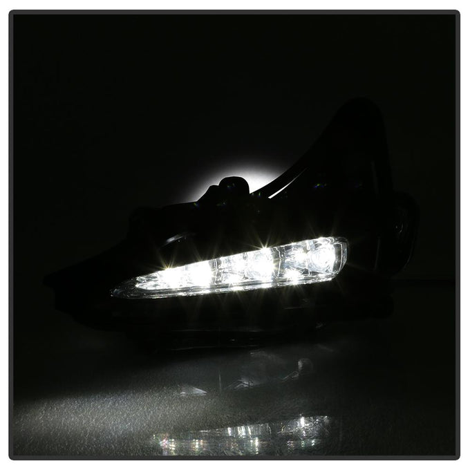 Clear OEM LED Fog Lights w/Switch <br>17-19 Toyota Corolla