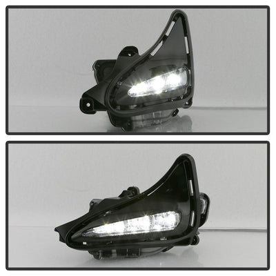 Clear OEM LED Fog Lights w/Switch <br>17-19 Toyota Corolla