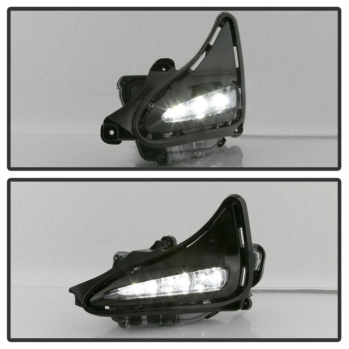 Clear OEM LED Fog Lights w/Switch <br>17-19 Toyota Corolla