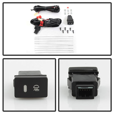 Clear OEM Fog Lights W/Switch and Cover <br>17-19 Honda CR-V