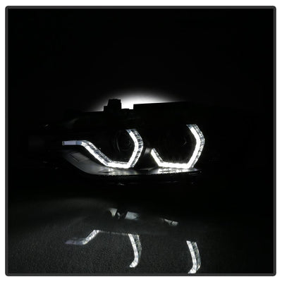 LED DRL Black Smoke Projector Headlights <br>12-14 BMW 328i xDrive 320i 328i 335i 335i xDrive
