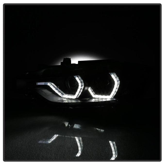 LED DRL Black Smoke Projector Headlights <br>12-14 BMW 328i xDrive 320i 328i 335i 335i xDrive