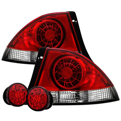 Red Clear LED Tail Lights <br>01-03 Lexus IS300