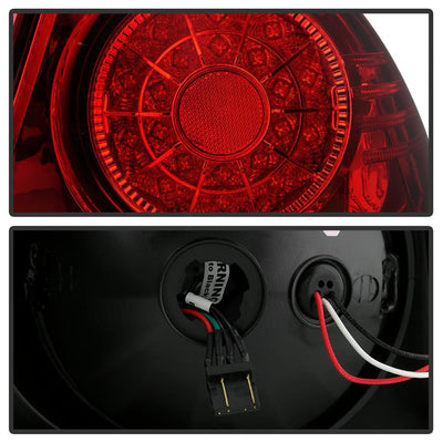 Red Clear LED Tail Lights <br>01-03 Lexus IS300