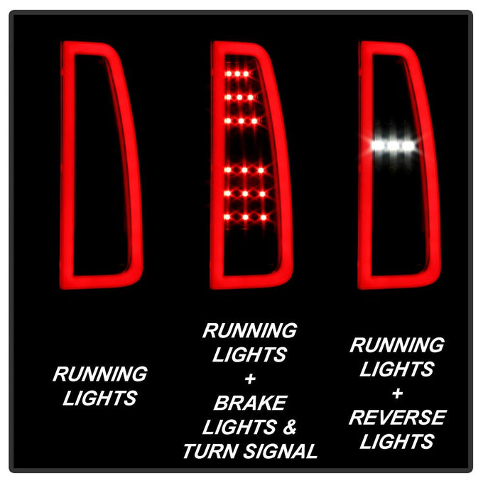 Black Smoke LED Tail Lights <br>15-19 Chevrolet Suburban Tahoe 16-19 Suburban 3500 HD