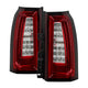 Red Clear LED Tail Lights <br>15-19 Chevrolet Suburban Tahoe 16-19 Suburban 3500 HD
