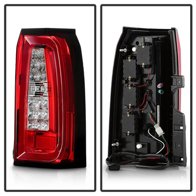 Red Clear LED Tail Lights <br>15-19 Chevrolet Suburban Tahoe 16-19 Suburban 3500 HD