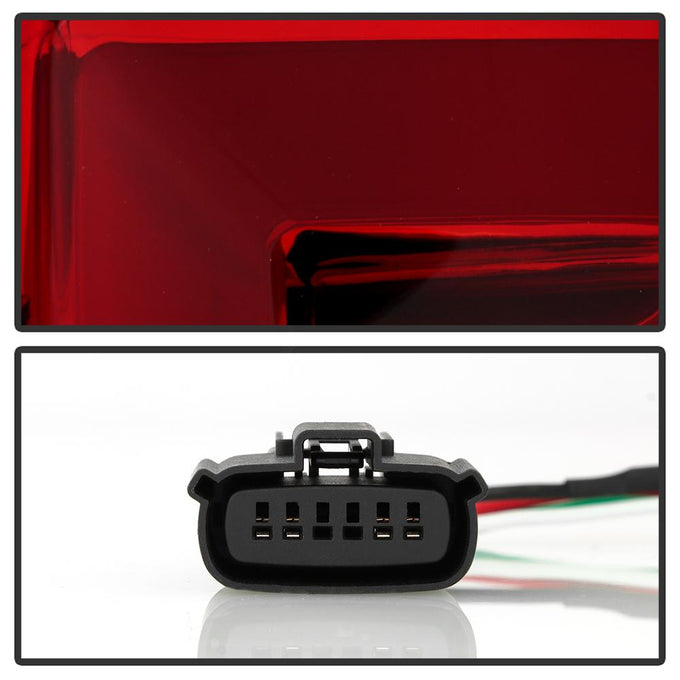 Red Clear LED Tail Lights <br>15-19 Chevrolet Suburban Tahoe 16-19 Suburban 3500 HD