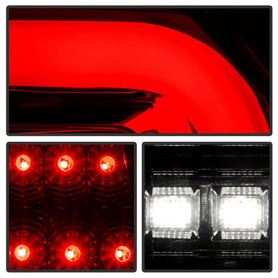 Red Clear LED Tail Lights <br>15-19 Chevrolet Suburban Tahoe 16-19 Suburban 3500 HD